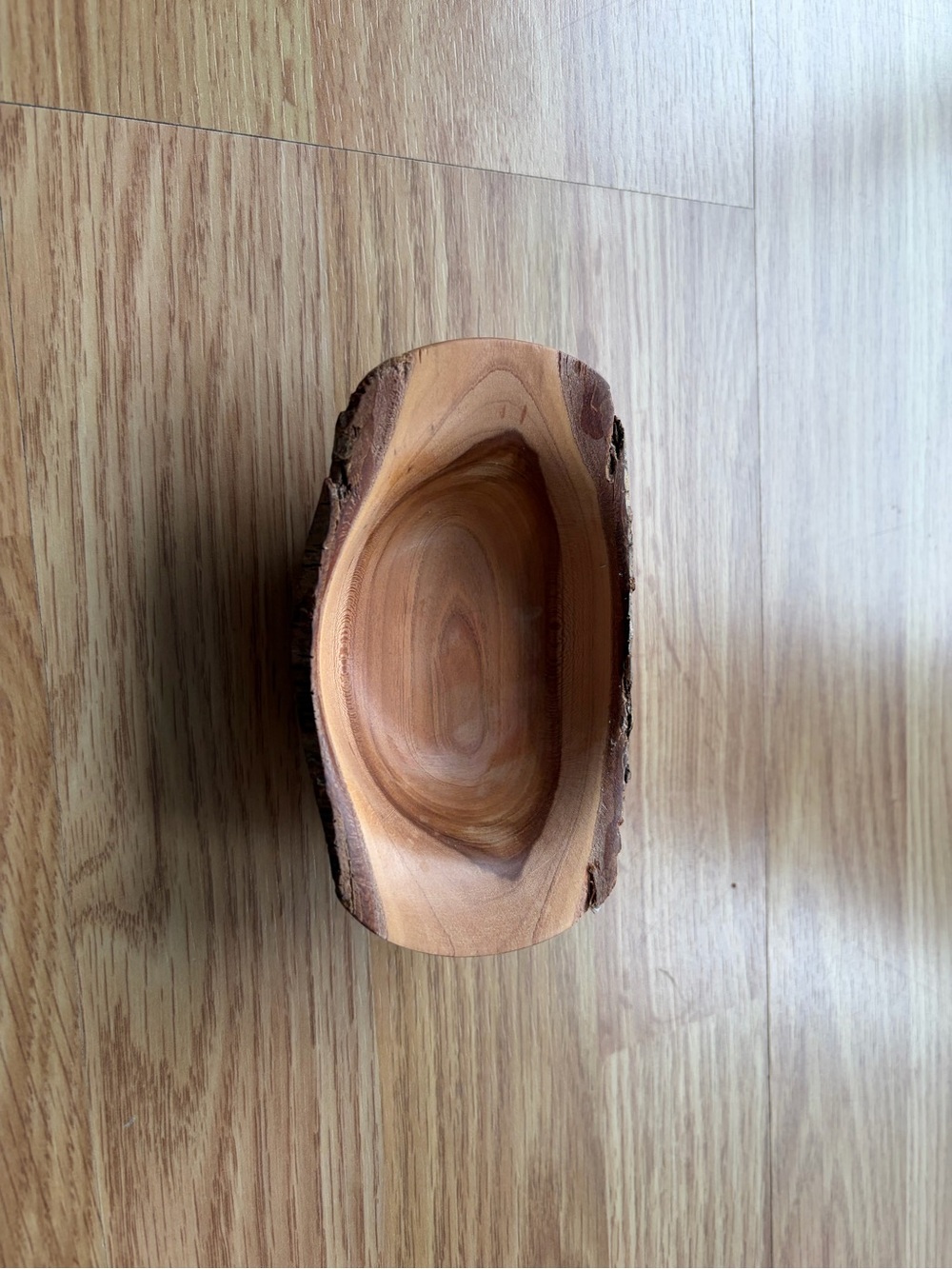 Natural Wood Decorative Bowl - Brown